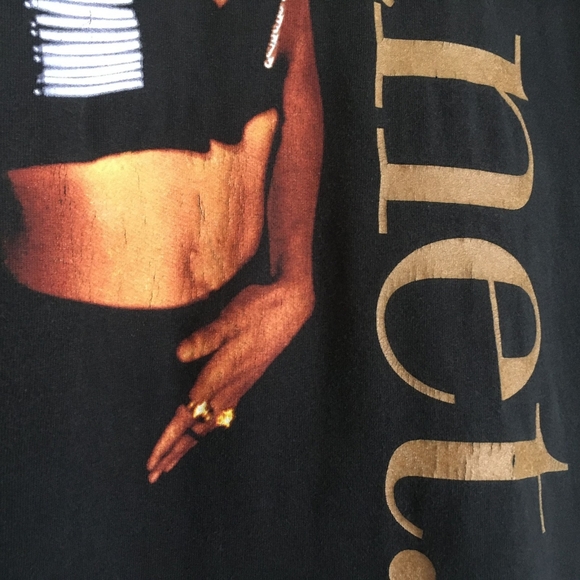 1993 Janet Jackson World Tour T-shirt, black, L - Picture 8 of 13